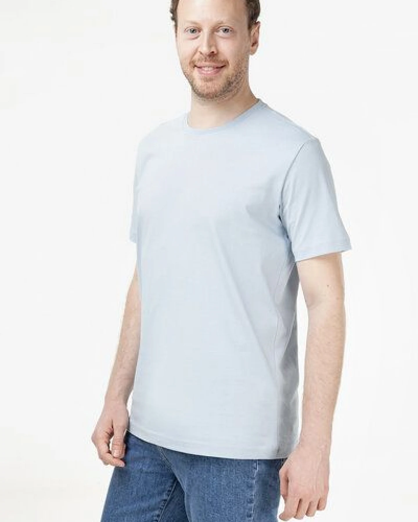 Evermind Herren T-Shirt mit Rundhalsausschnitt – Ansicht 2