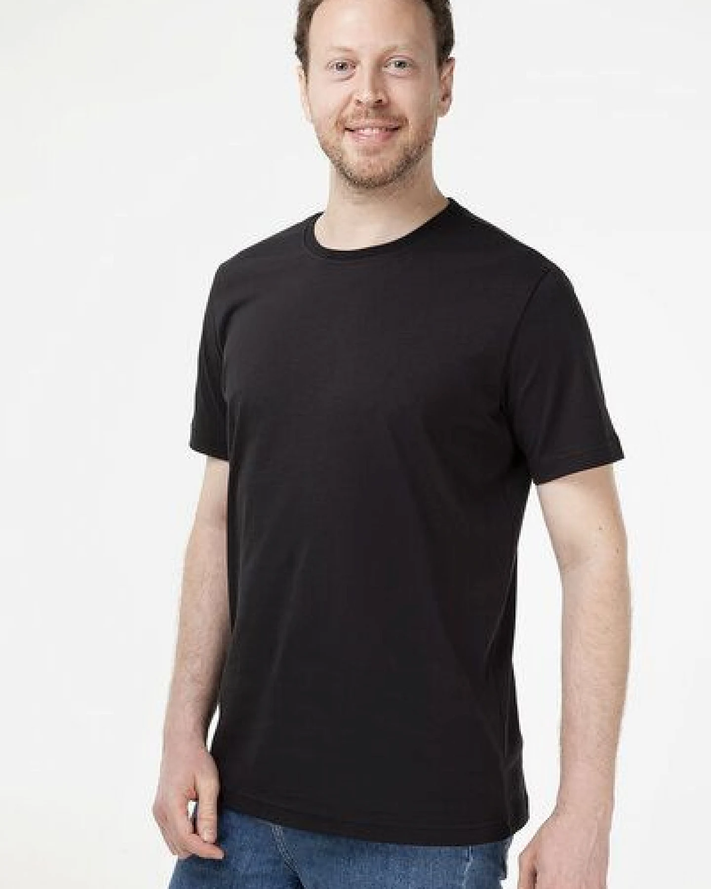 Evermind Herren T-Shirt mit Rundhalsausschnitt – Ansicht 2