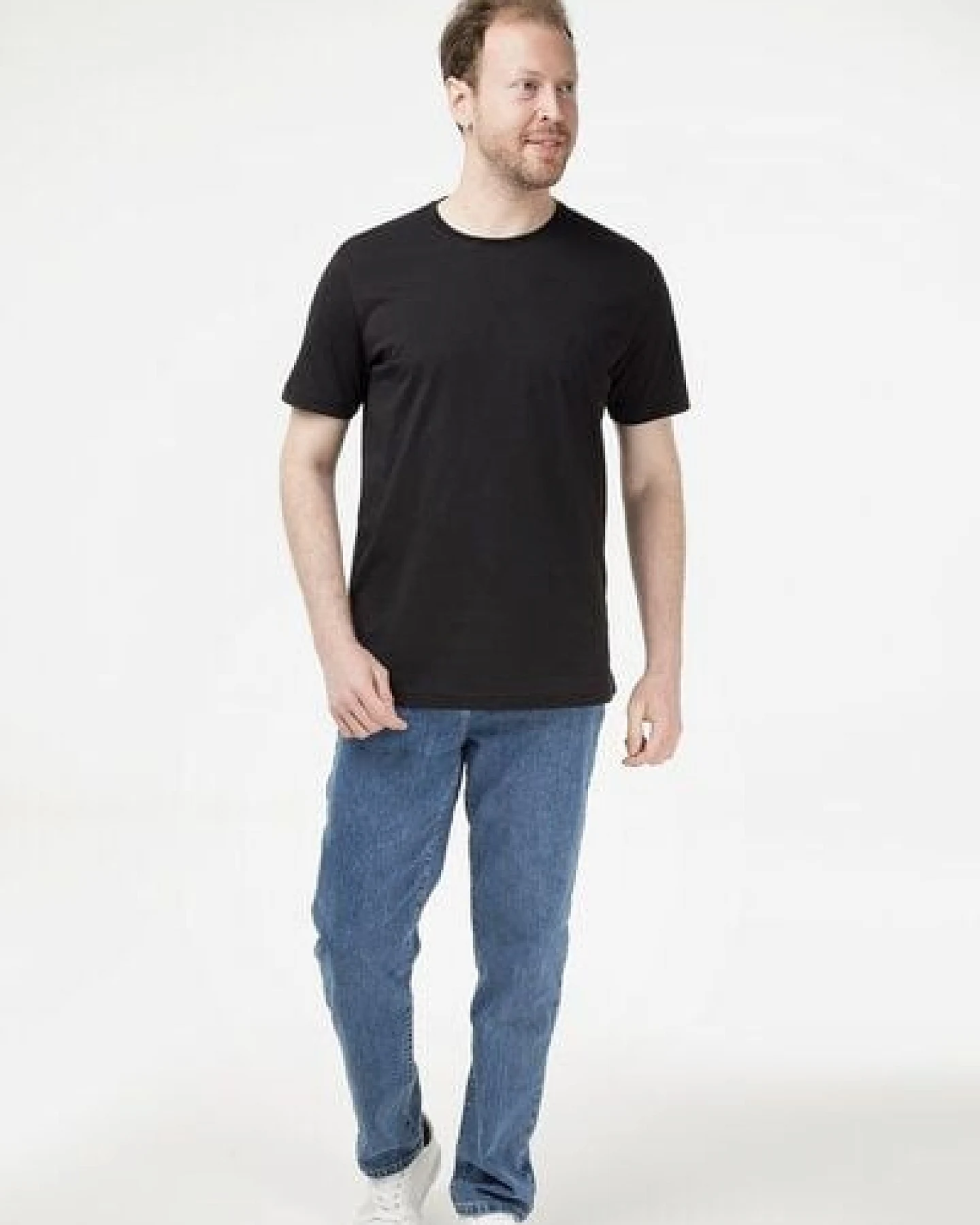 Evermind Herren T-Shirt mit Rundhalsausschnitt – Ansicht 4