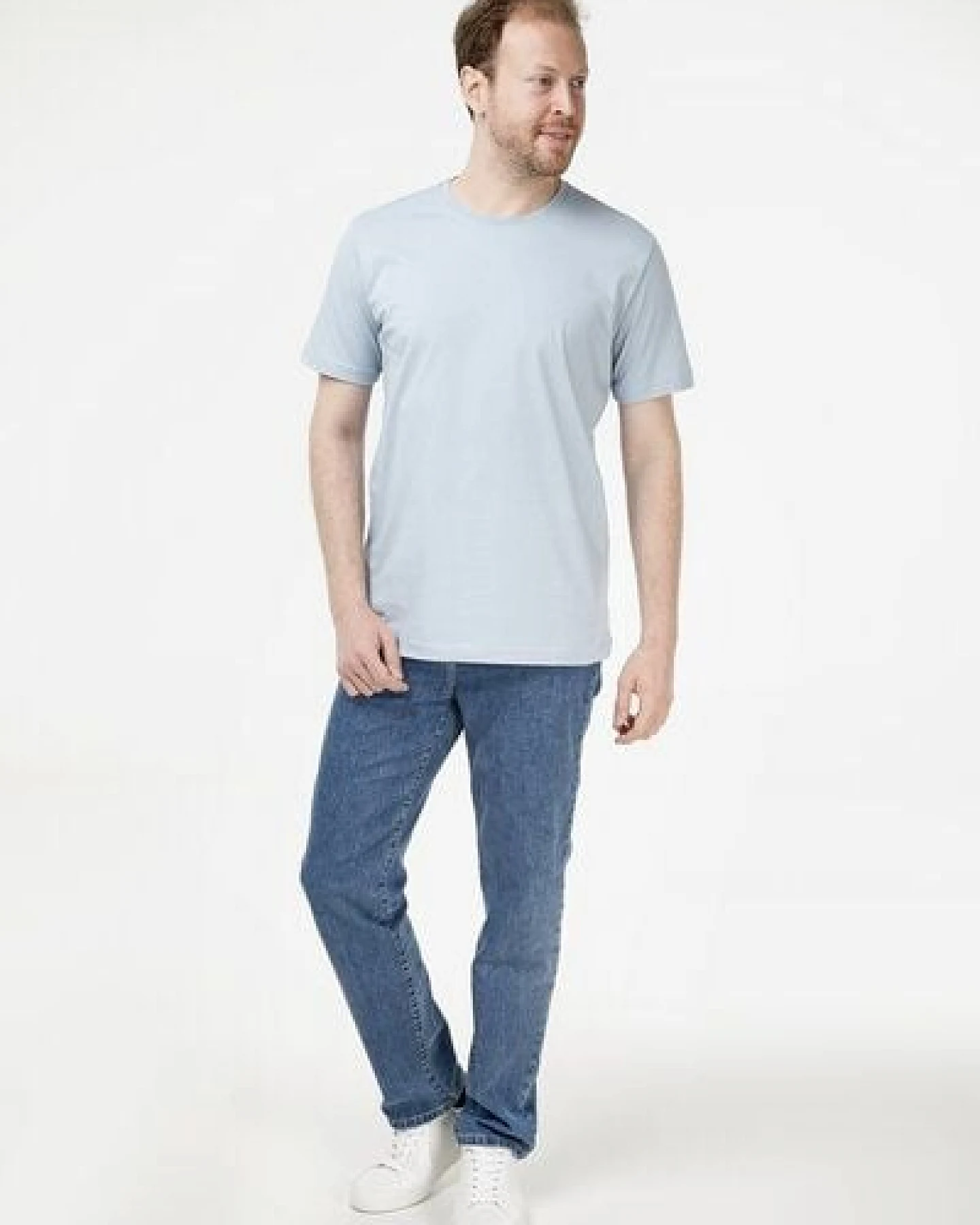 Evermind Herren T-Shirt mit Rundhalsausschnitt – Ansicht 4