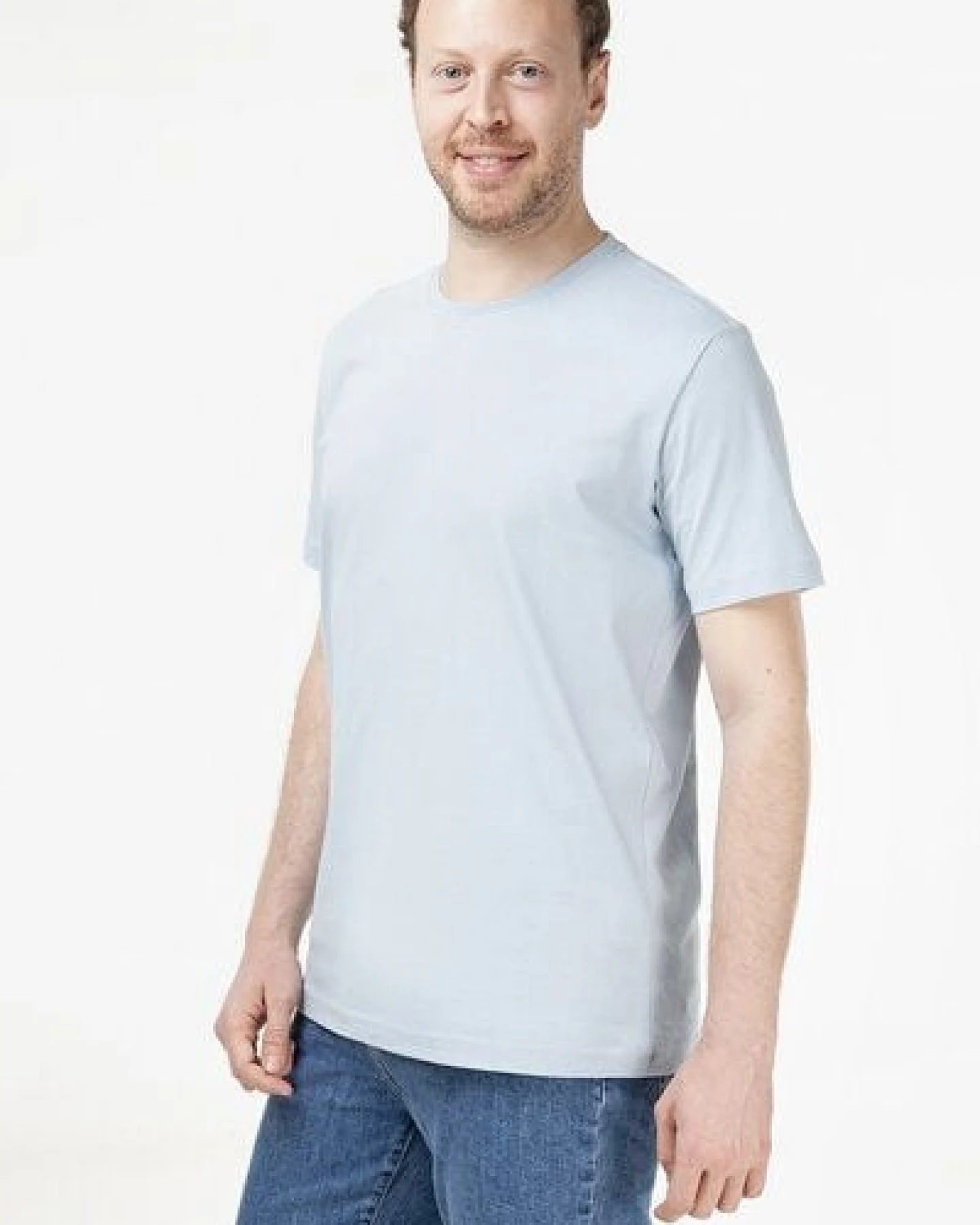 Evermind Herren T-Shirt mit Rundhalsausschnitt – Ansicht 2