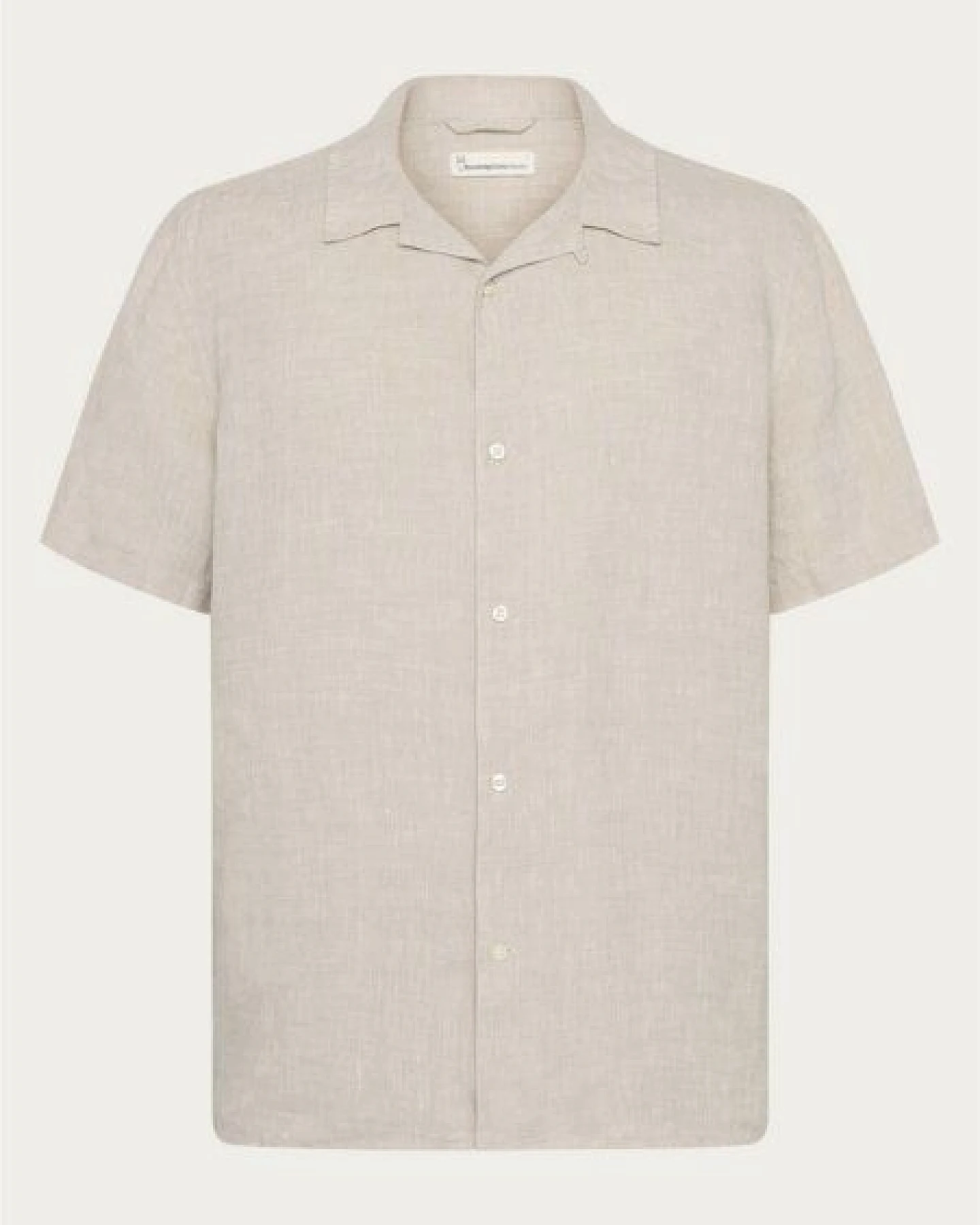 KnowledgeCotton Apparel Box Fit Short Sleeved Linen Shirt – Ansicht 2