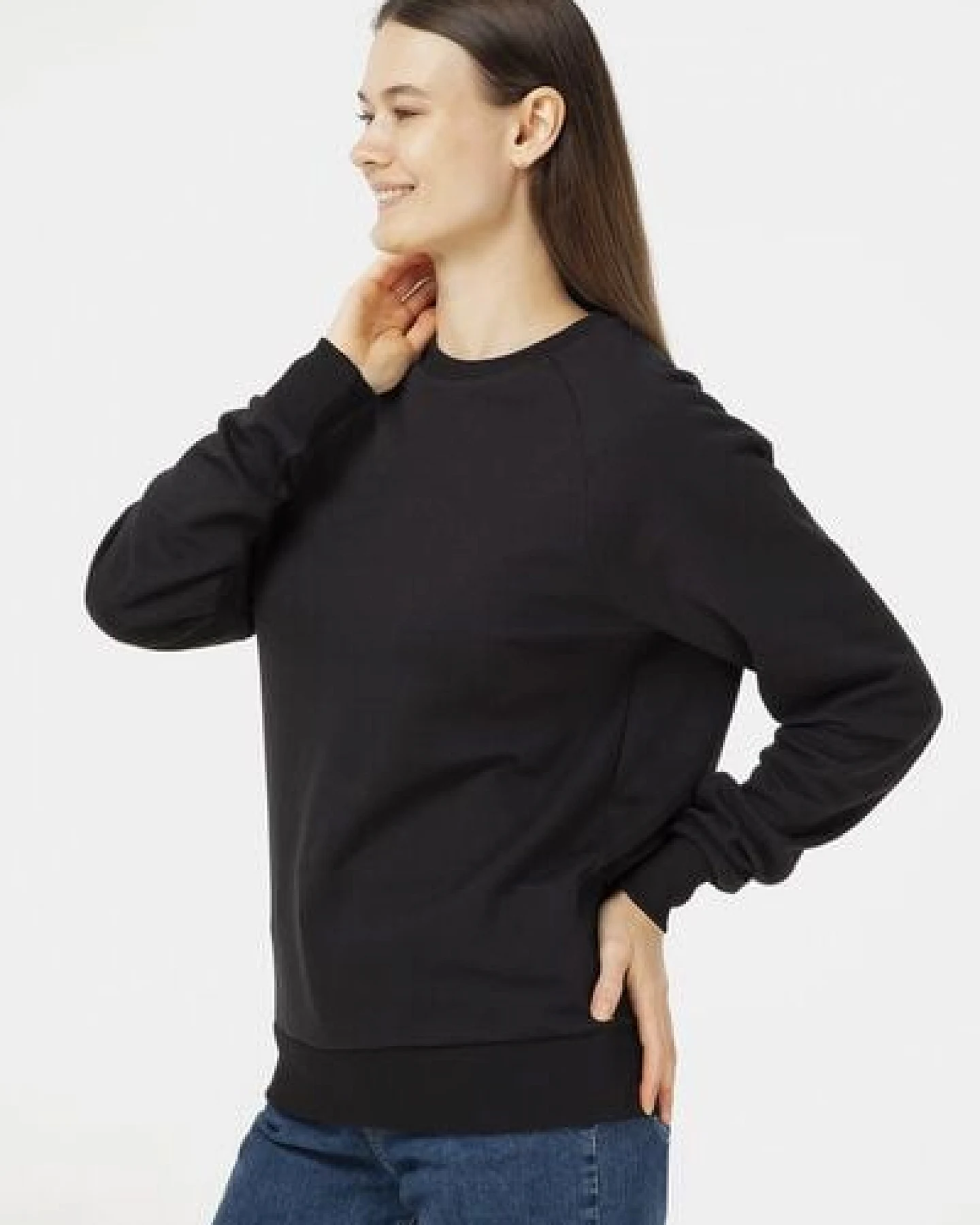 Evermind Unisex Sweatshirt aus Bio-Baumwolle – Ansicht 3