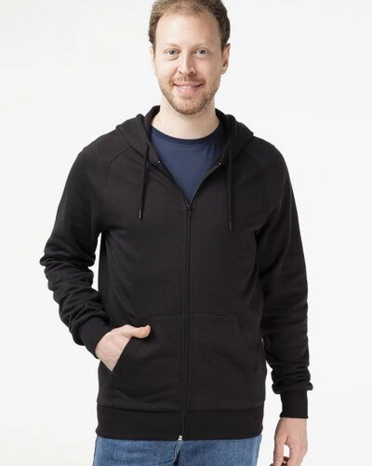 Evermind Unisex Kapuzenjacke aus Bio-Baumwolle – Ansicht 2