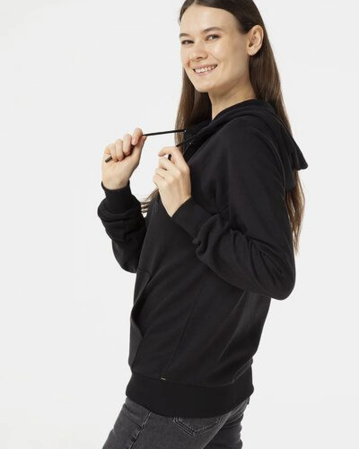 Evermind Unisex Kapuzenjacke aus Bio-Baumwolle – Ansicht 3
