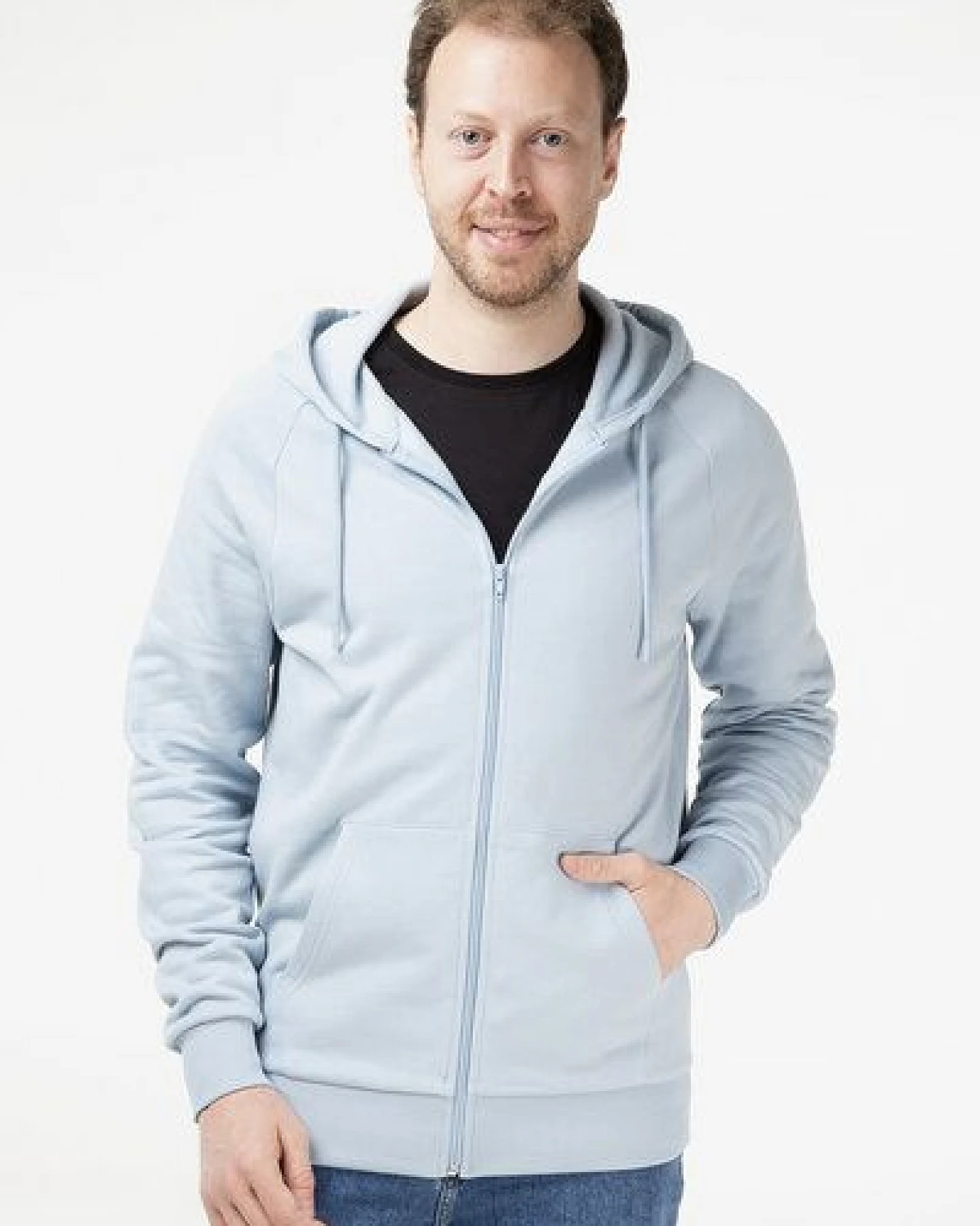 Evermind Unisex Kapuzenjacke aus Bio-Baumwolle – Ansicht 3