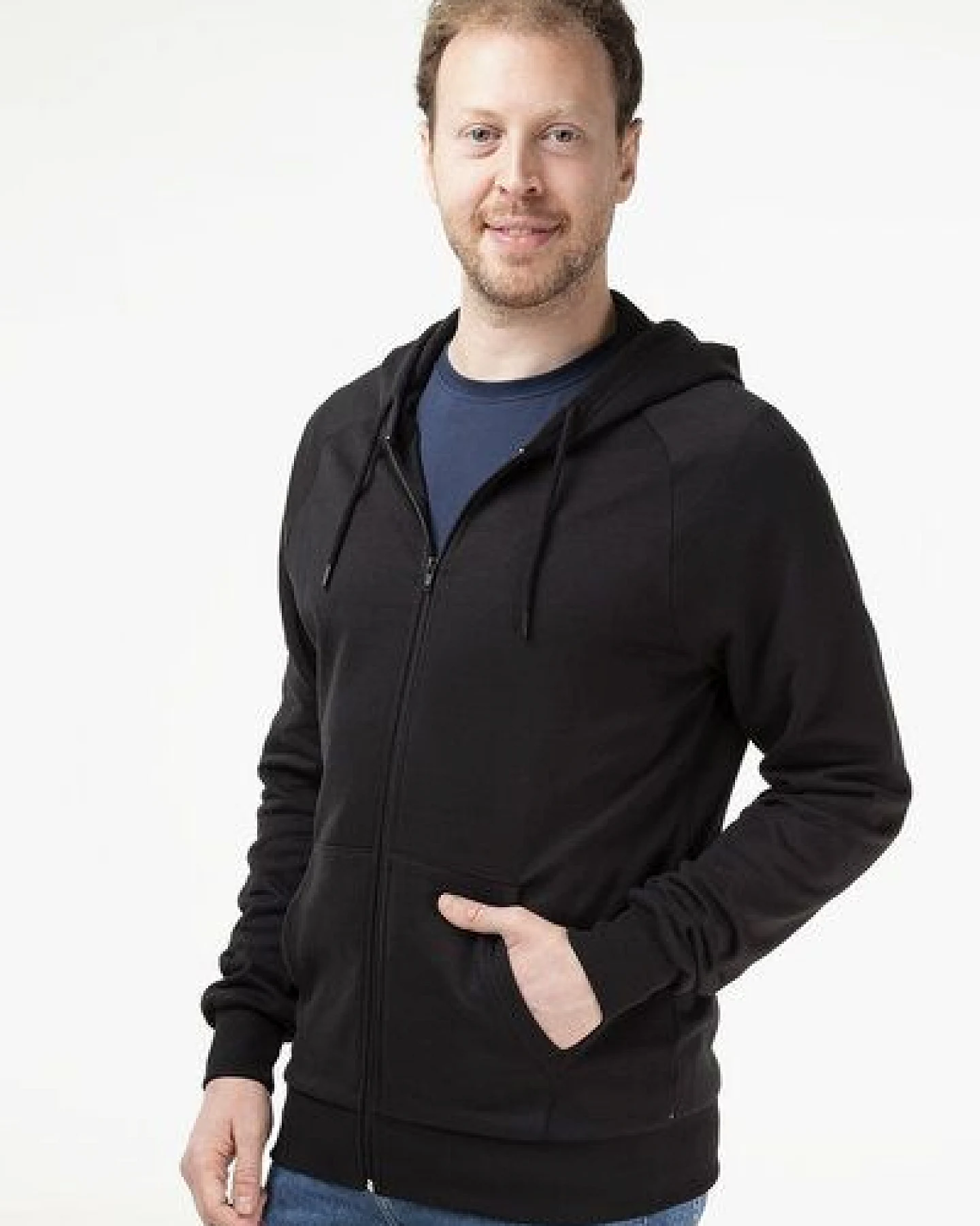 Evermind Unisex Kapuzenjacke aus Bio-Baumwolle – Ansicht 4