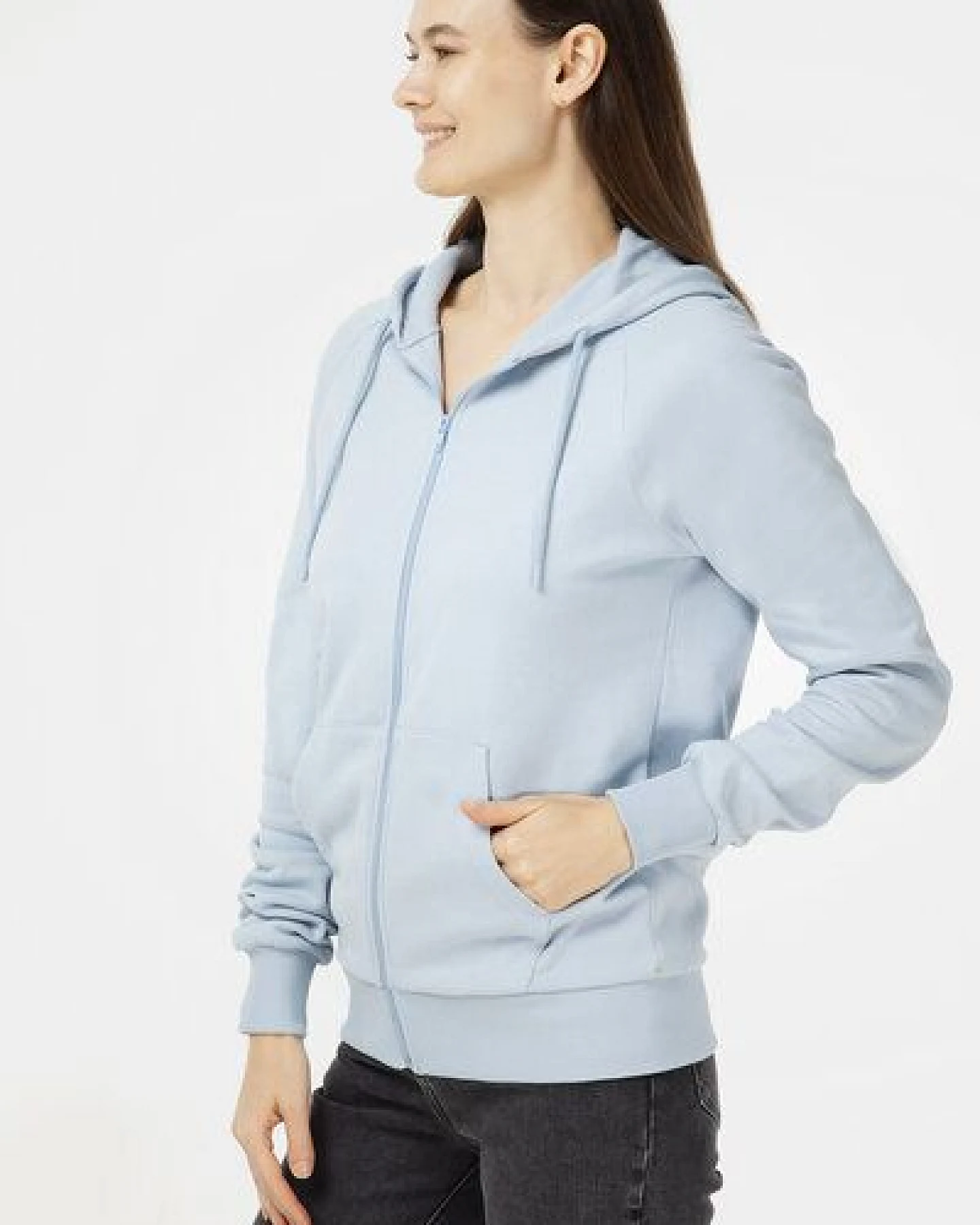 Evermind Unisex Kapuzenjacke aus Bio-Baumwolle – Ansicht 3