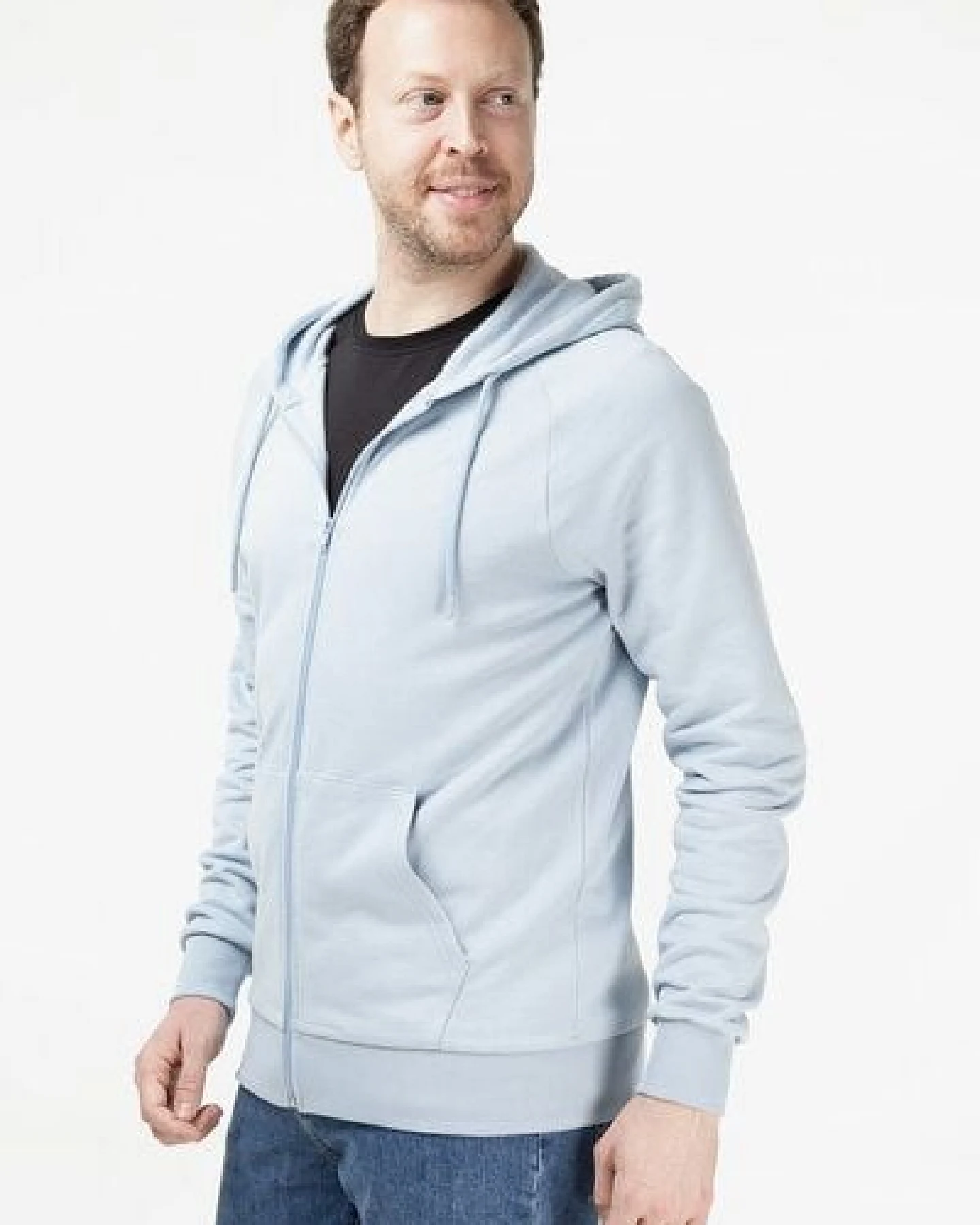 Evermind Unisex Kapuzenjacke aus Bio-Baumwolle – Ansicht 4