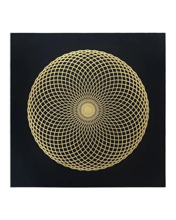 Veskor Cassiopeia LOTUS DES LEBENS Heilige Geometrie Linoldruck