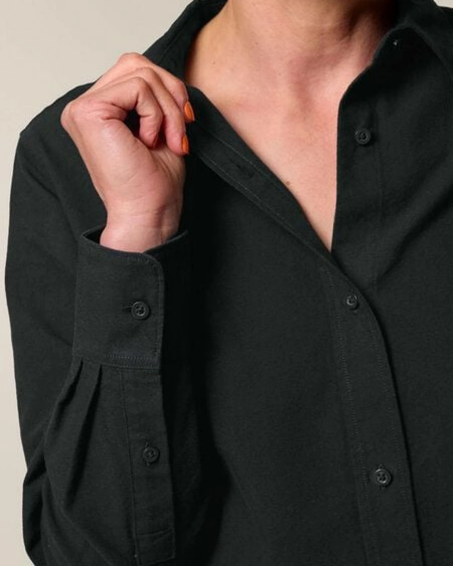 Human Family Bio Damen Basic Oxford Hemd – Ansicht 4