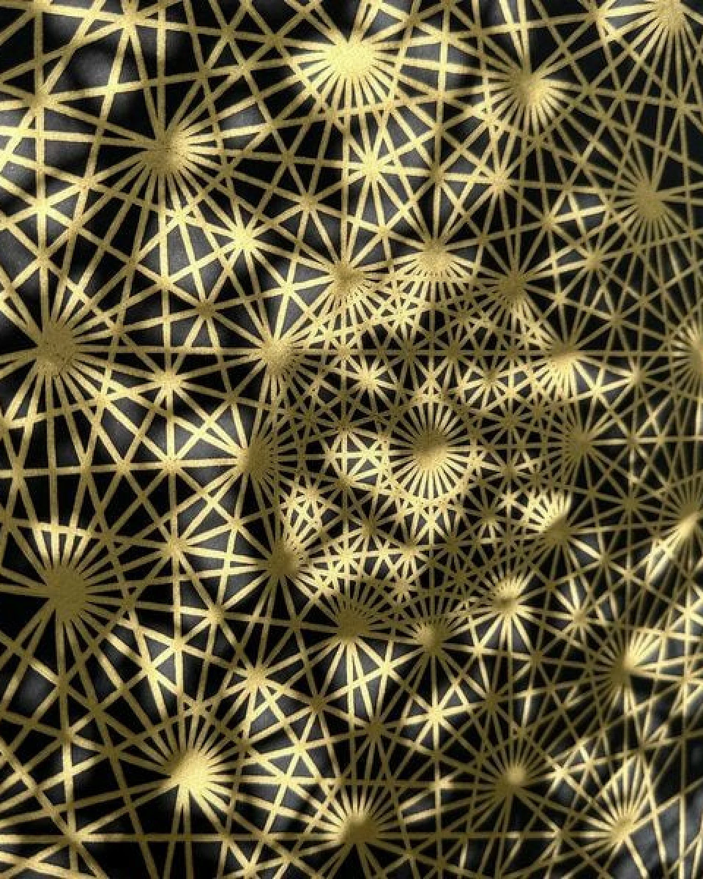 Veskor Cassiopeia DEMIHEPTERAKT Heilige Geometrie Linoldruck – Ansicht 4