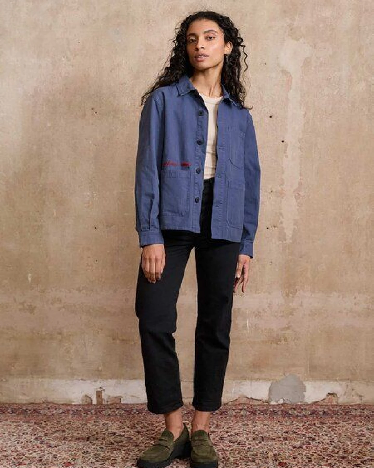 Yahmo Otti Bestickte Workwear Jacke – Ansicht 4