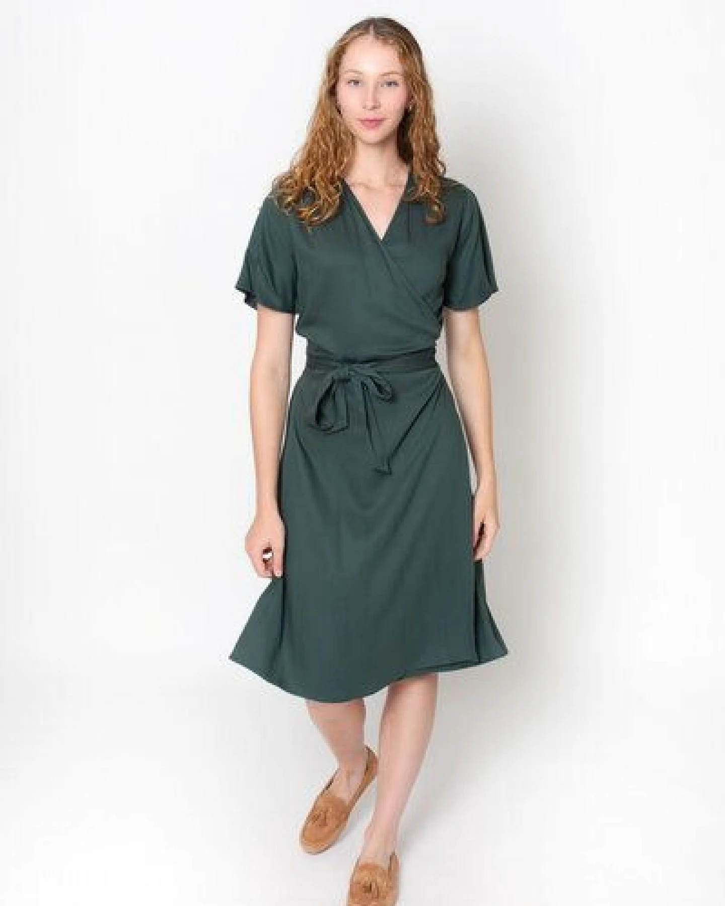 Zerum Tencel Wickelkleid Modell: Suki – Ansicht 2