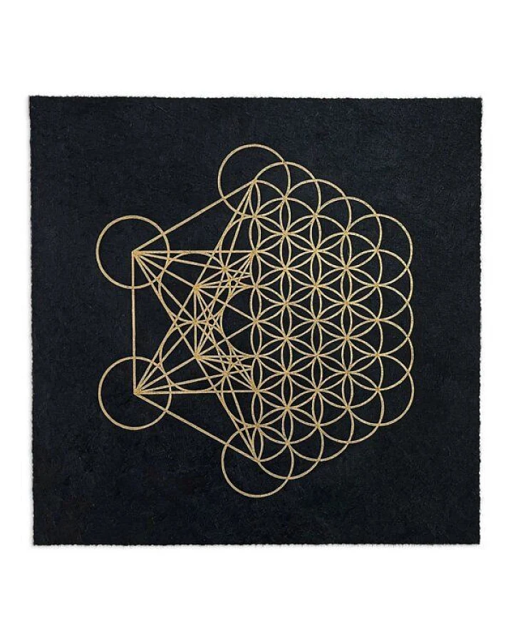 Veskor Cassiopeia METAFLOWER Heilige Geometrie Linoldruck