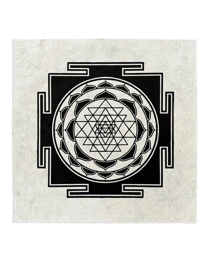 Veskor Cassiopeia SRI YANTRA Meditations Linoldruck