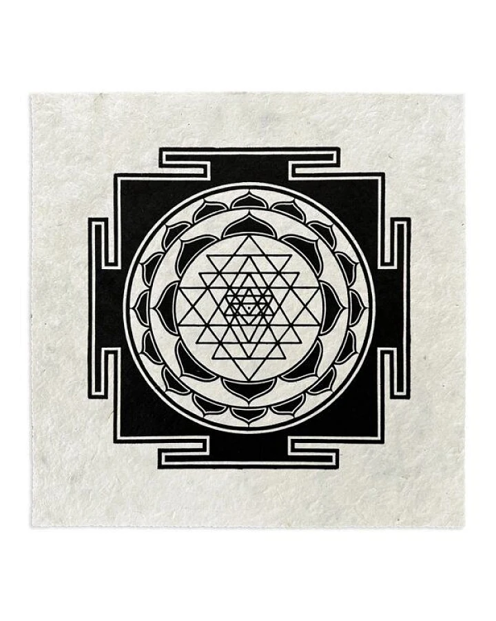 Veskor Cassiopeia SRI YANTRA Meditations Linoldruck