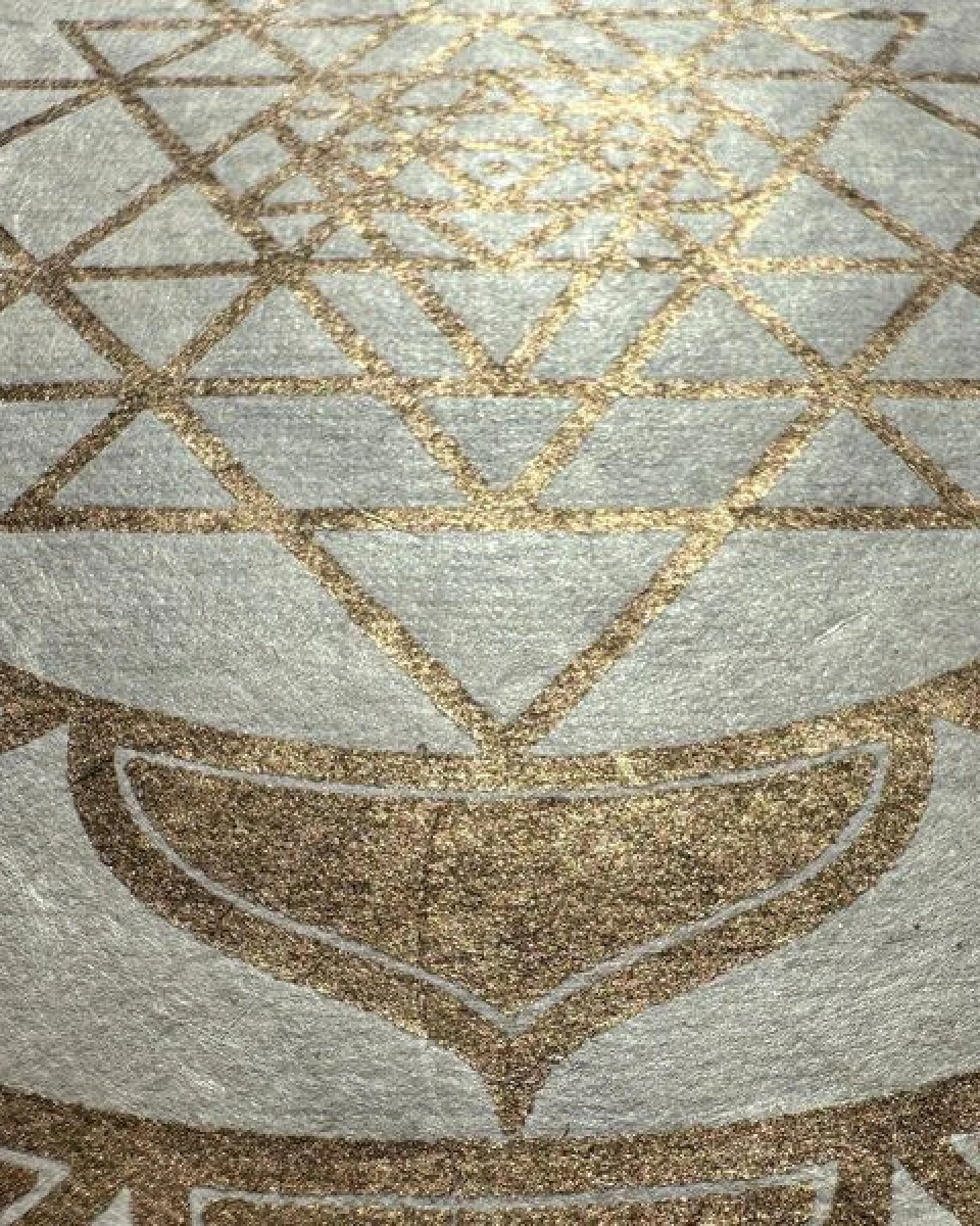 Veskor Cassiopeia SRI YANTRA Lotus Linoldruck – Ansicht 3