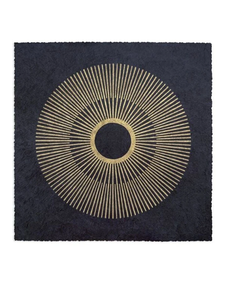 Veskor Cassiopeia CENTRAL SUN INVERTED Sonnen Linoldruck