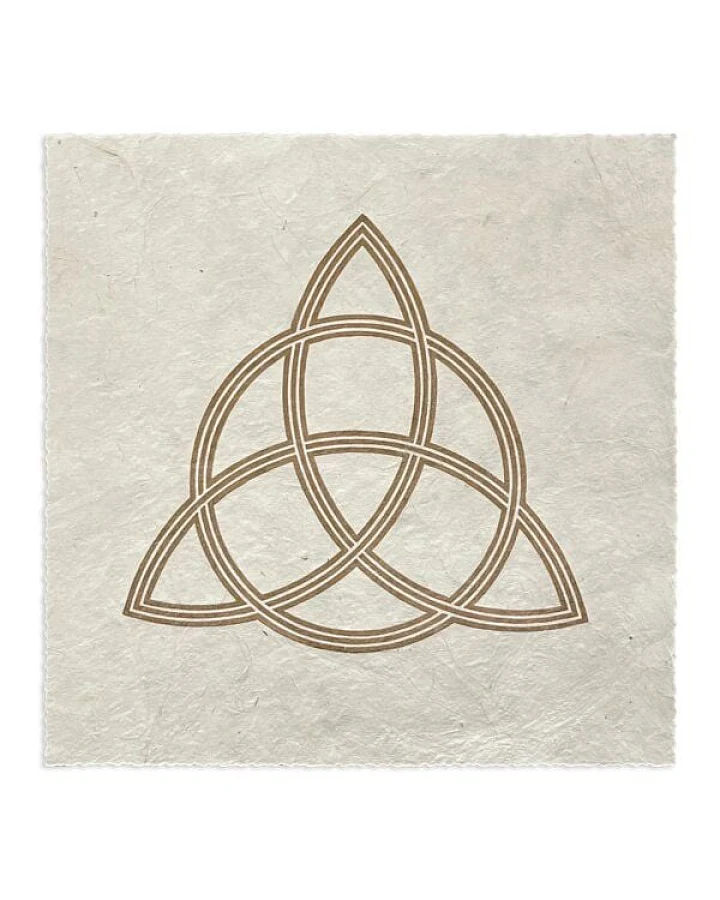 Veskor Cassiopeia TRIQUETRA Heilige Geometrie Linoldruck