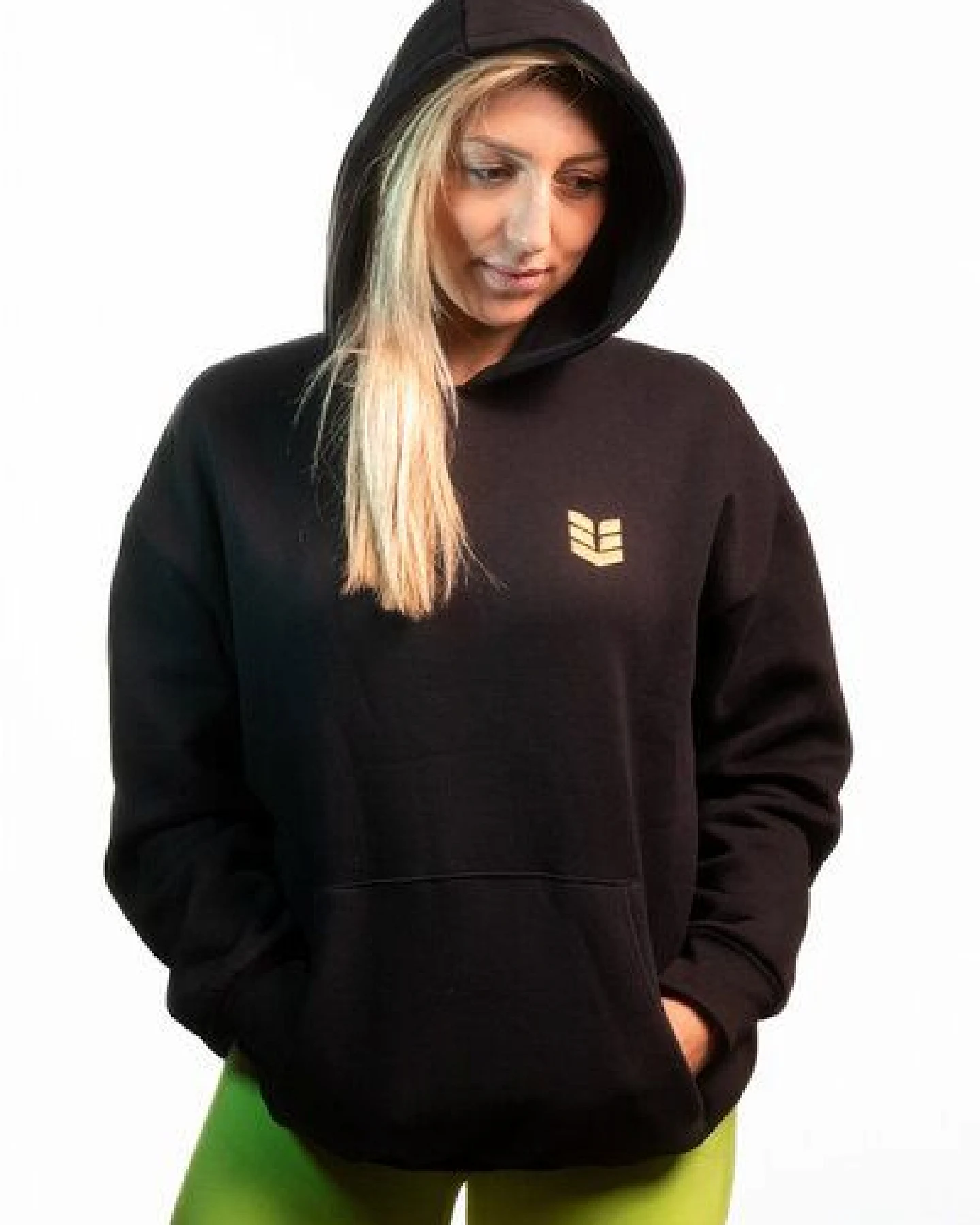 Empire Embodied Sportswear Herren Hoodie Oversize schwarz, Bio-Baumwolle, S–3XL – Ansicht 2