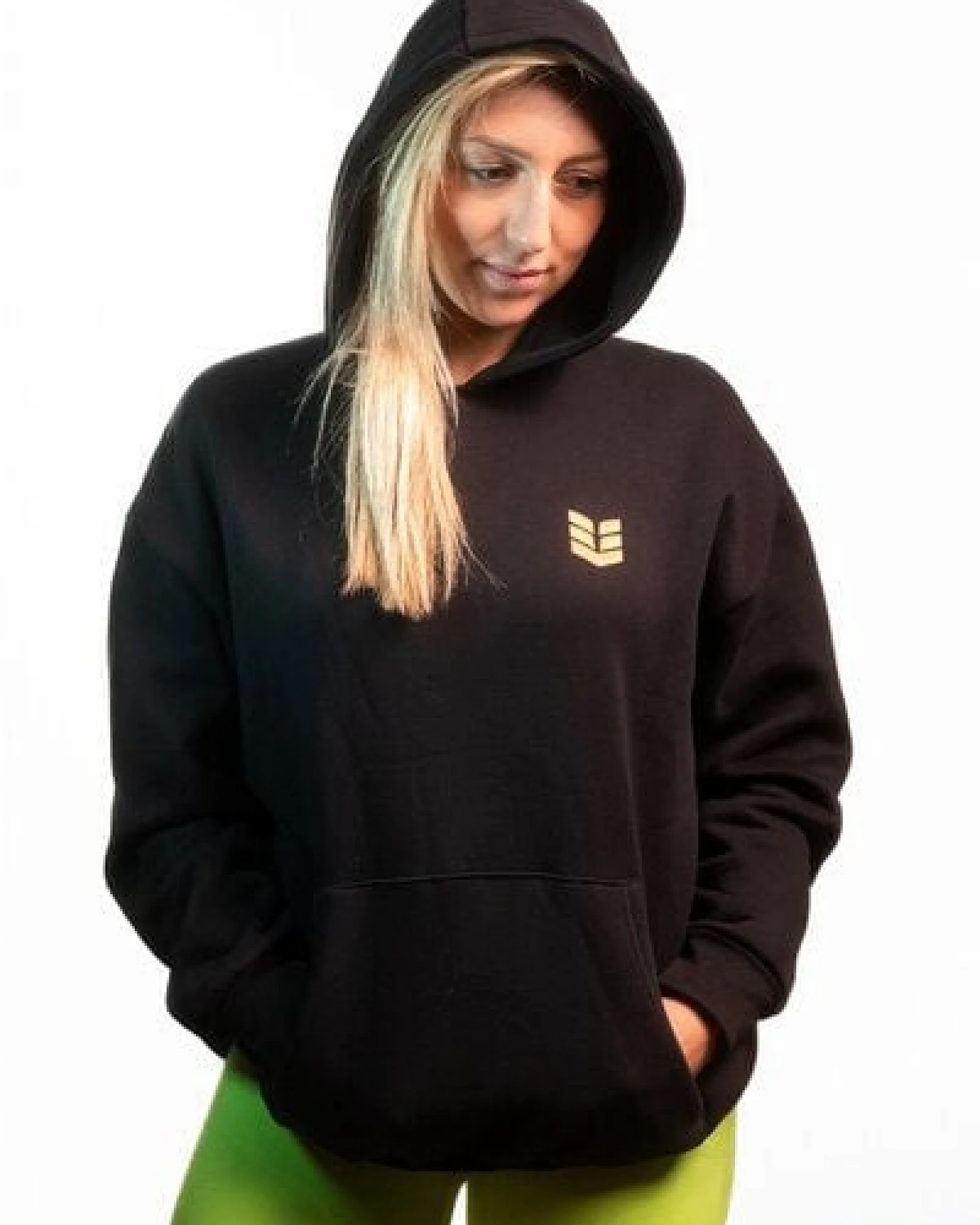 Empire Embodied Sportswear Herren Hoodie Oversize schwarz, Bio-Baumwolle, S–3XL – Ansicht 2