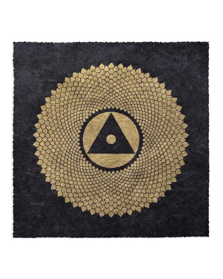 Veskor Cassiopeia SAHASRĀRA Chakra-Meditations-Linoldruck