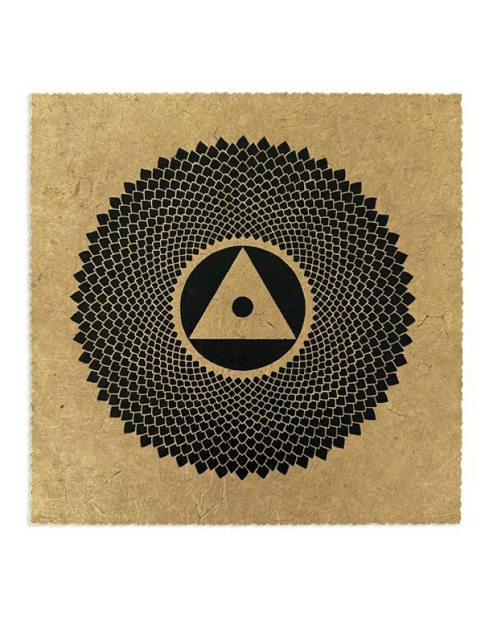 Veskor Cassiopeia SAHASRĀRA Chakra-Meditations-Linoldruck