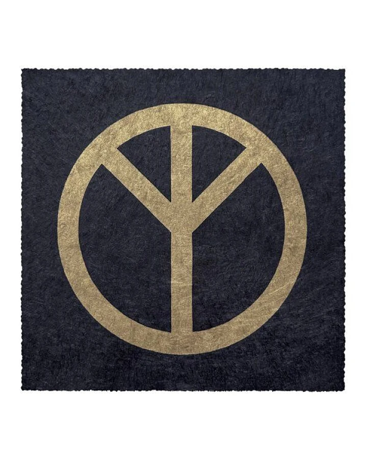Veskor Cassiopeia THE REAL PEACE SIGN Linoldruck