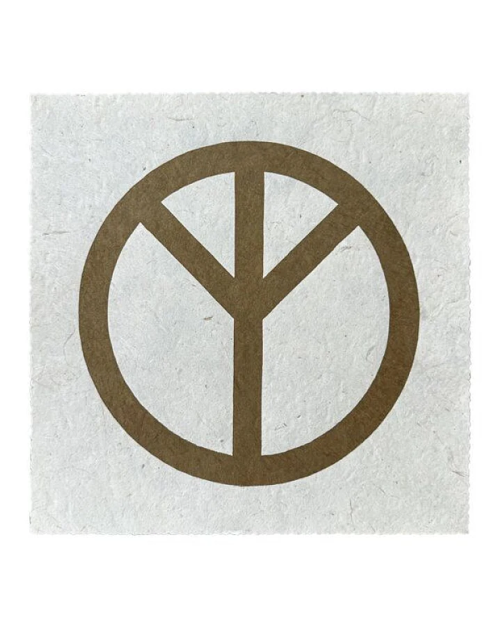 Veskor Cassiopeia THE REAL PEACE SIGN Linoldruck