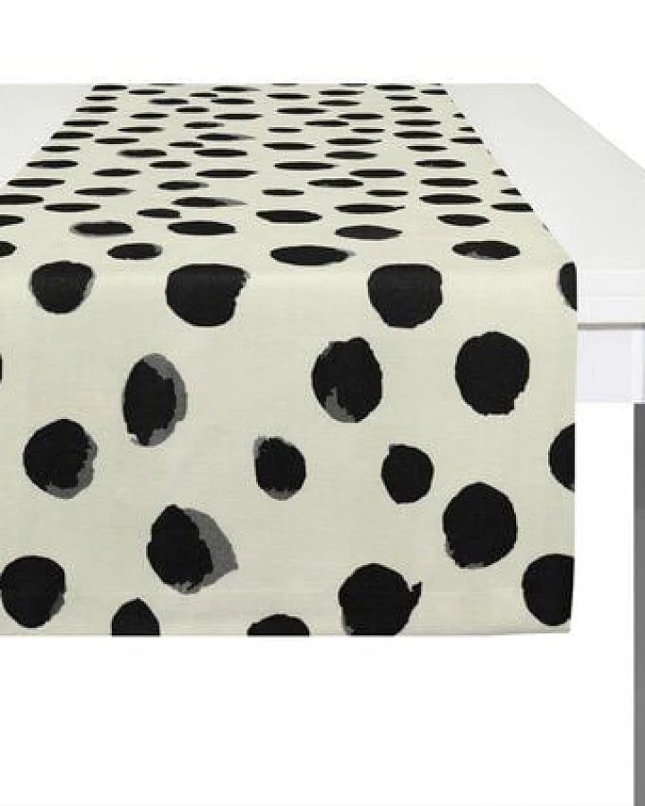 Nature by Adam Tischläufer aus Leinen und Bio-Baumwolle - Made in Germany - Dots