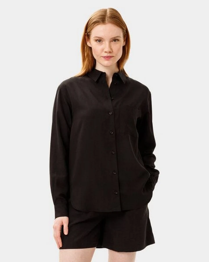 Les Lunes Langarmbluse „Hattie Shirt Loose Fit Linen“