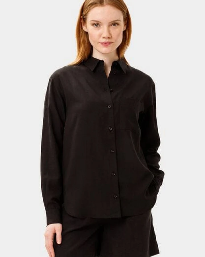 Les Lunes Langarmbluse „Hattie Shirt Loose Fit Linen“