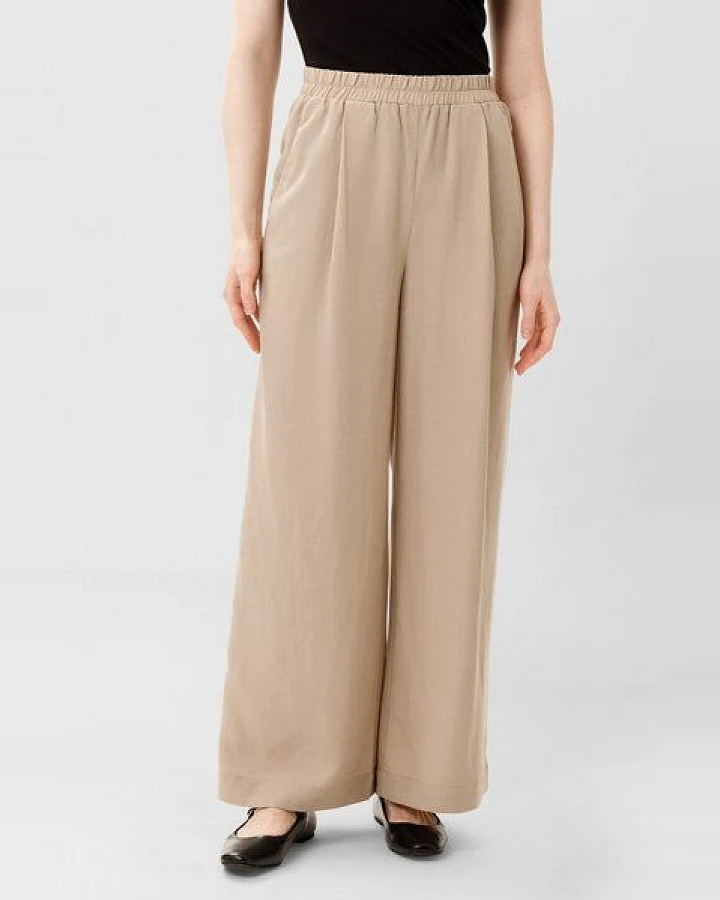 Les Lunes Lange Business Hose „Georgia Wide Leg Pants Linen“