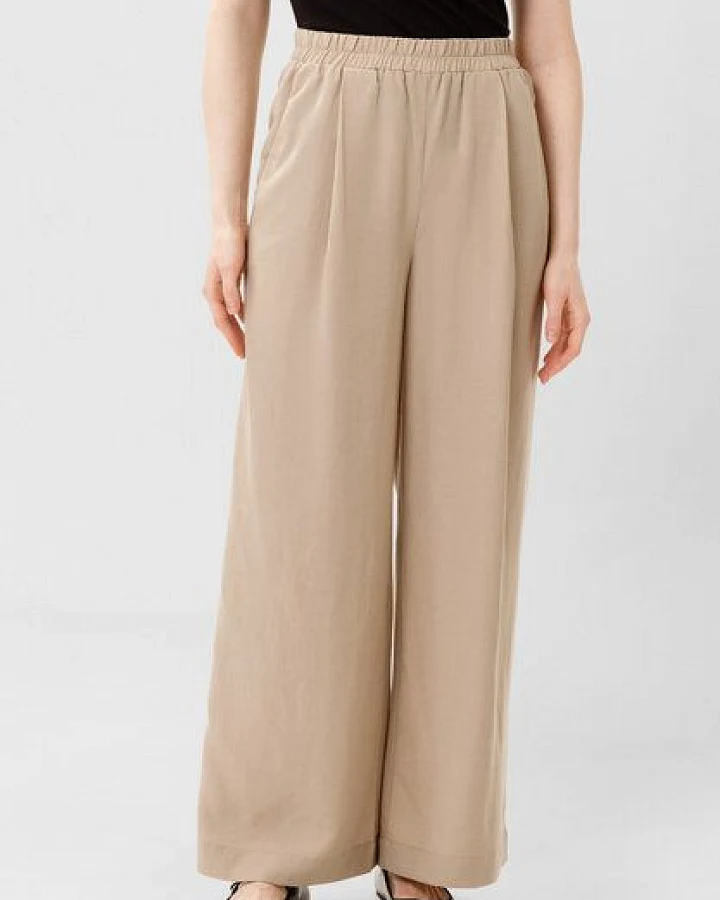 Les Lunes Lange Business Hose „Georgia Wide Leg Pants Linen“