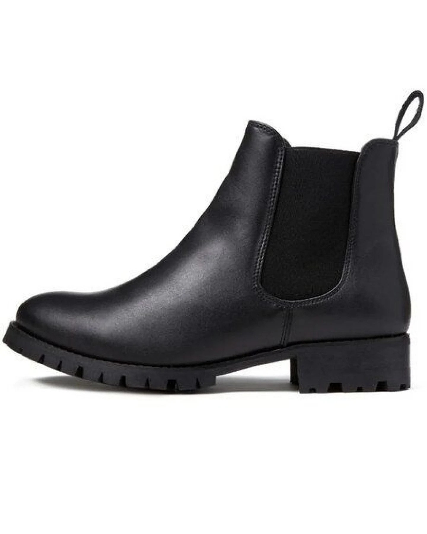 Will's Vegan Shop Weit geschnittene Luxe Deep Tread Chelsea-Stiefel – Ansicht 3