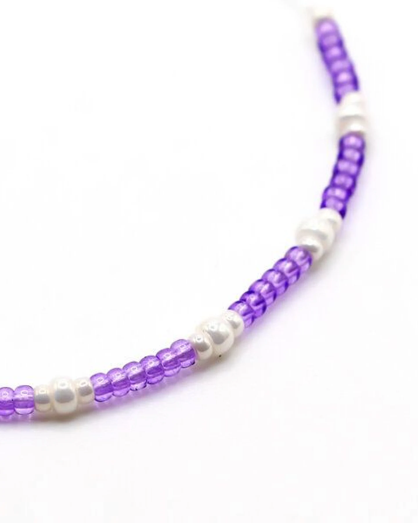 juni Sommer Perlenarmband "Pearl" in neon pink, lila, gelb oder golden – Ansicht 3