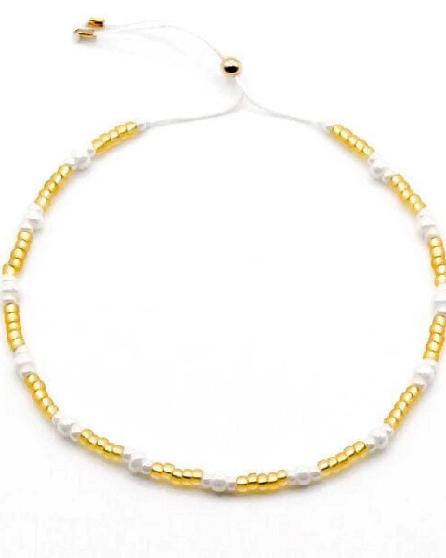 juni Sommer Perlenarmband "Pearl" in neon pink, lila, gelb oder golden – Ansicht 3