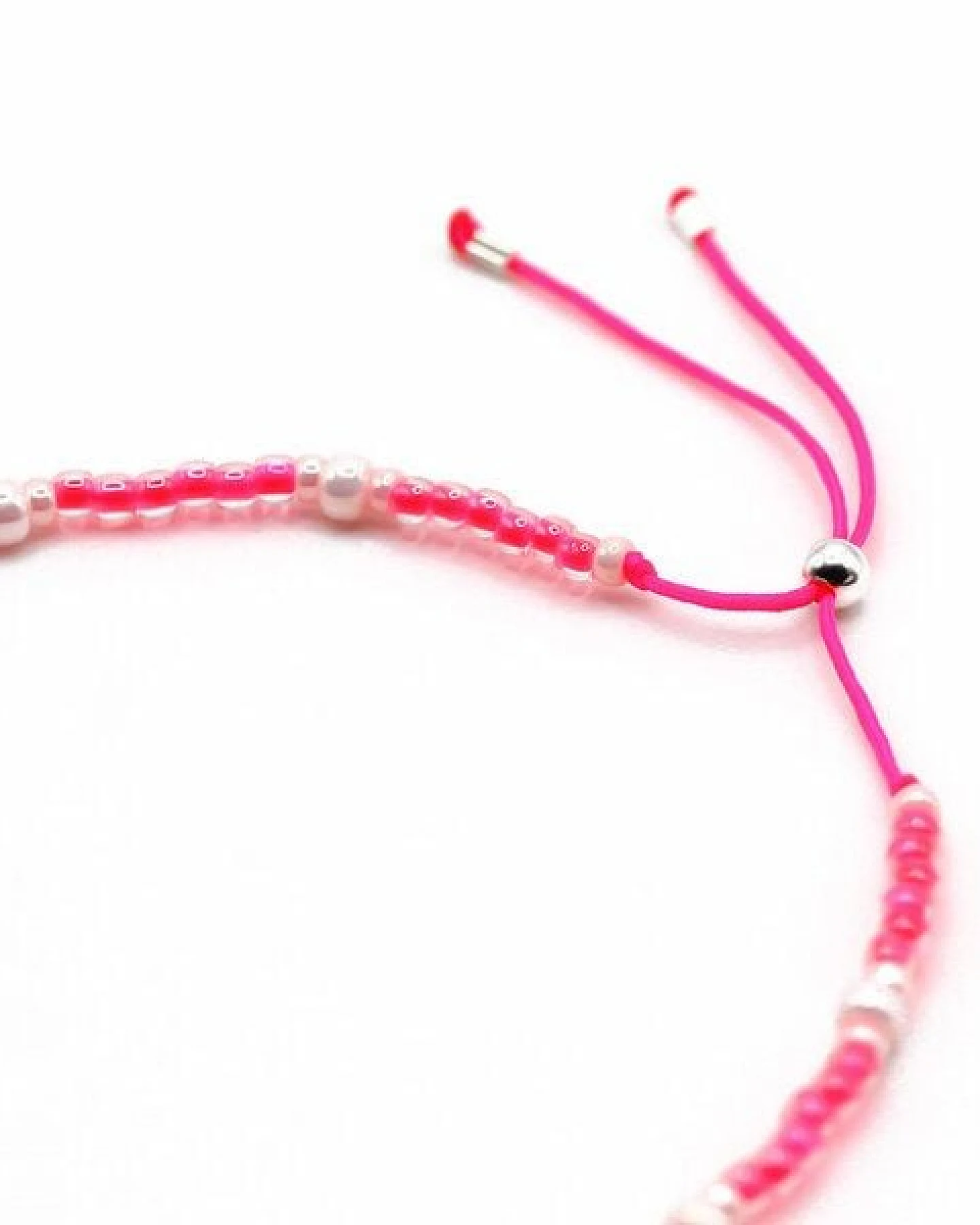 juni Sommer Perlenarmband "Pearl" in neon pink, lila, gelb oder golden – Ansicht 3