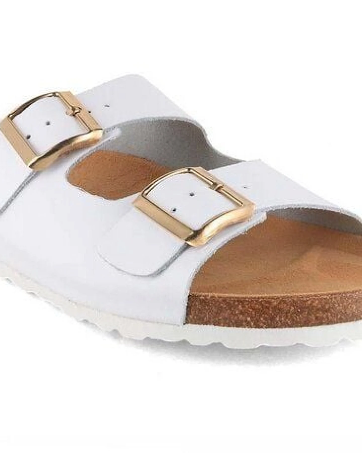 Tuffeln Leder-Pantoletten Norderney mit anatomischem Kork-Fußbett Zweischnaller-Sandalen – Ansicht 3