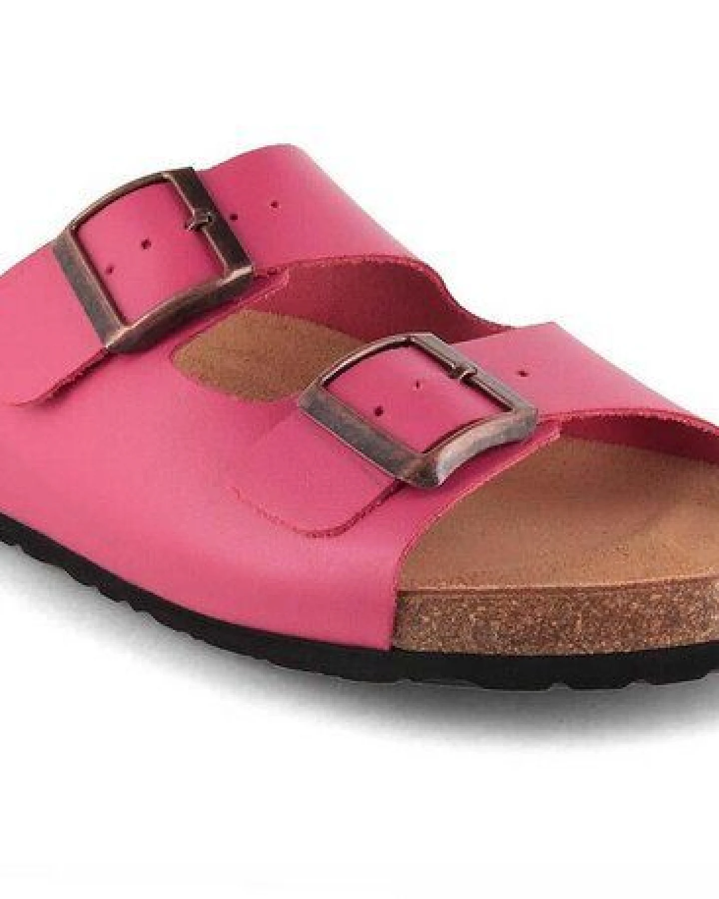 Tuffeln Leder-Pantoletten Norderney mit anatomischem Kork-Fußbett Zweischnaller-Sandalen – Ansicht 3