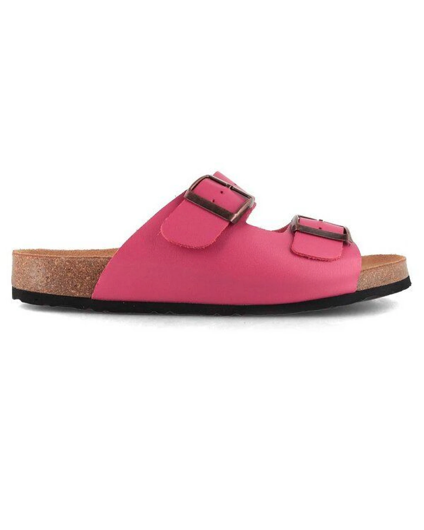 Tuffeln Leder-Pantoletten Norderney mit anatomischem Kork-Fußbett Zweischnaller-Sandalen – Ansicht 4