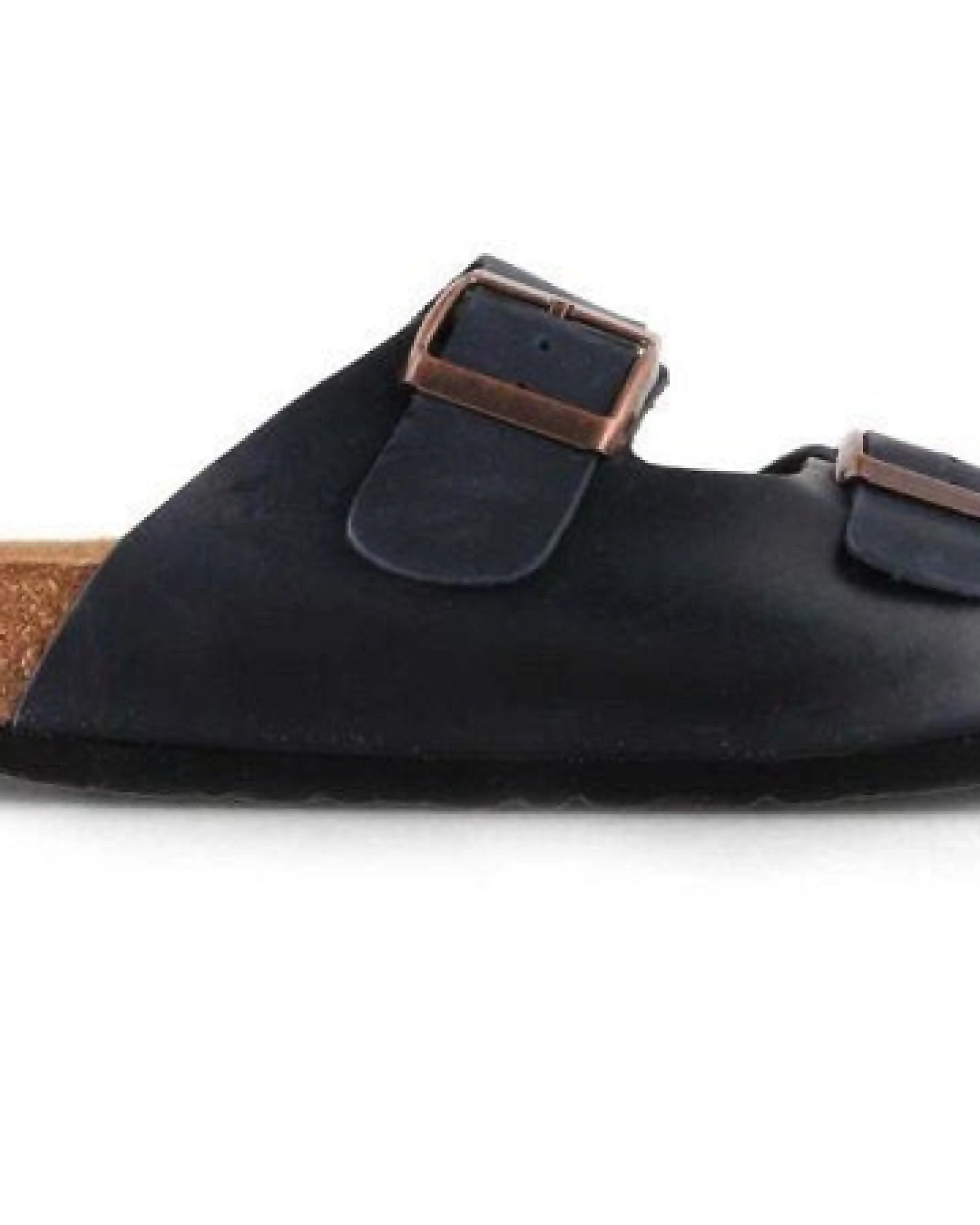 Tuffeln Leder-Pantoletten Norderney mit anatomischem Kork-Fußbett Zweischnaller-Sandalen – Ansicht 4