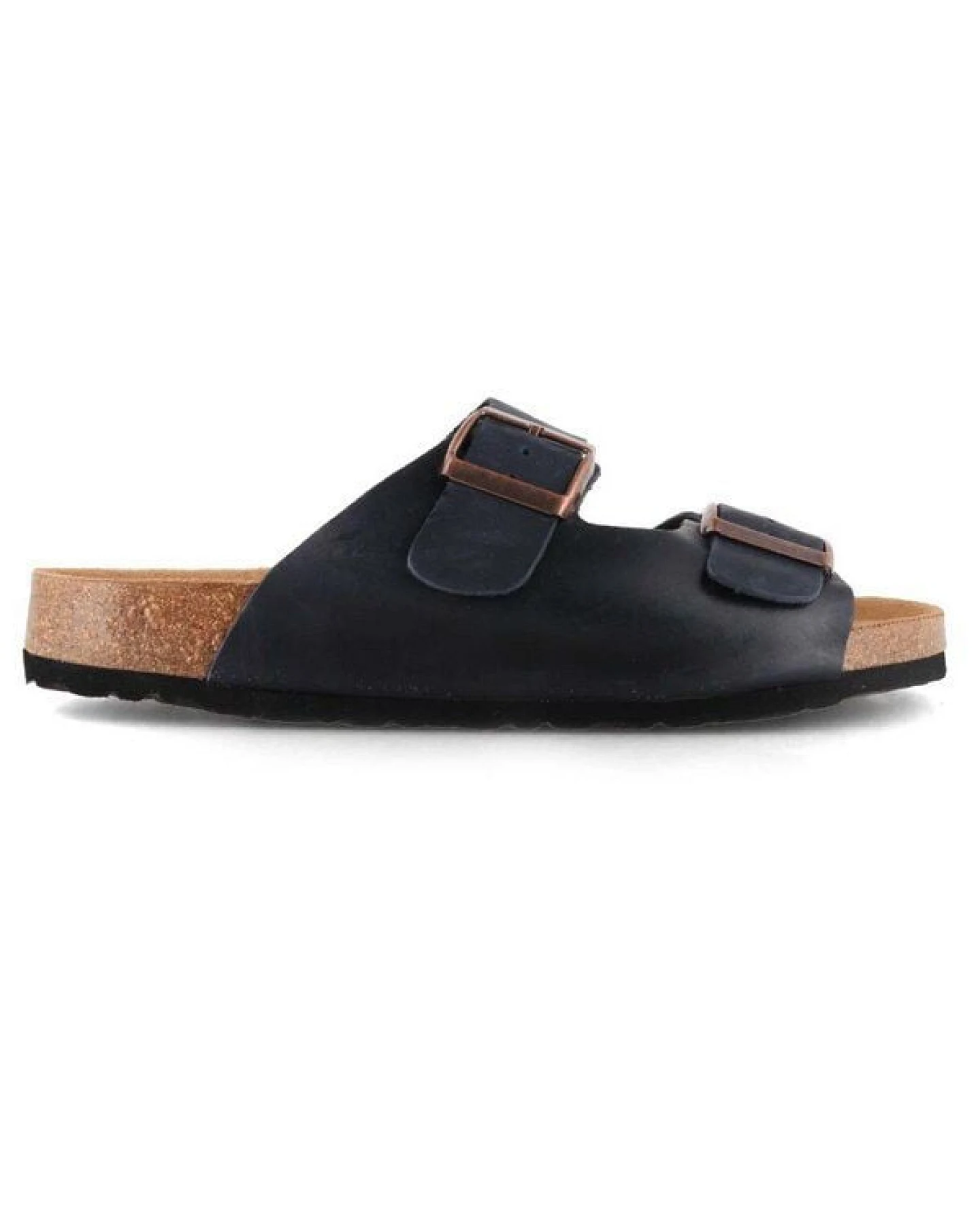 Tuffeln Leder-Pantoletten Norderney mit anatomischem Kork-Fußbett Zweischnaller-Sandalen – Ansicht 4