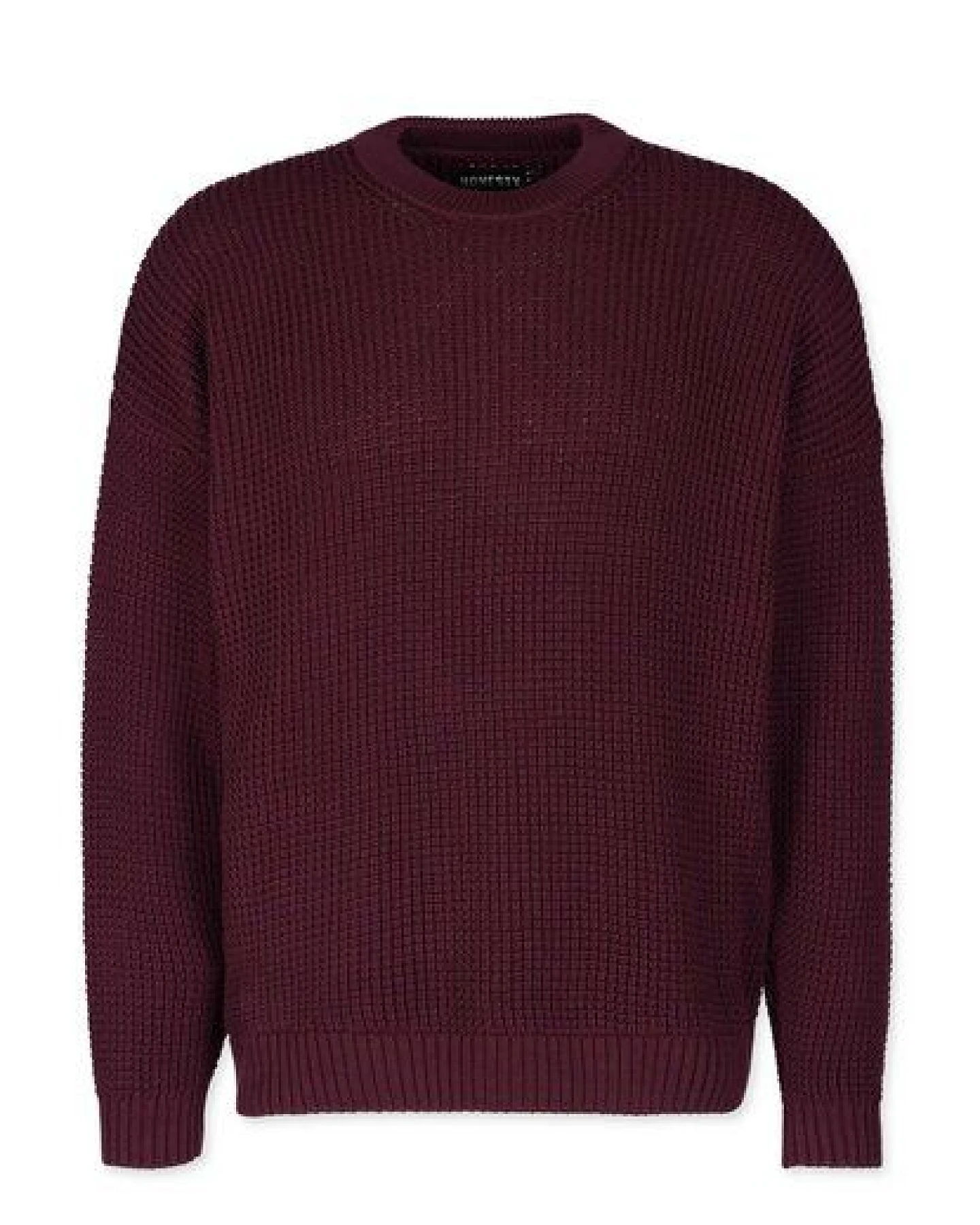 Honesty Rules Boxy Waffle Knitter Pullover – Ansicht 3