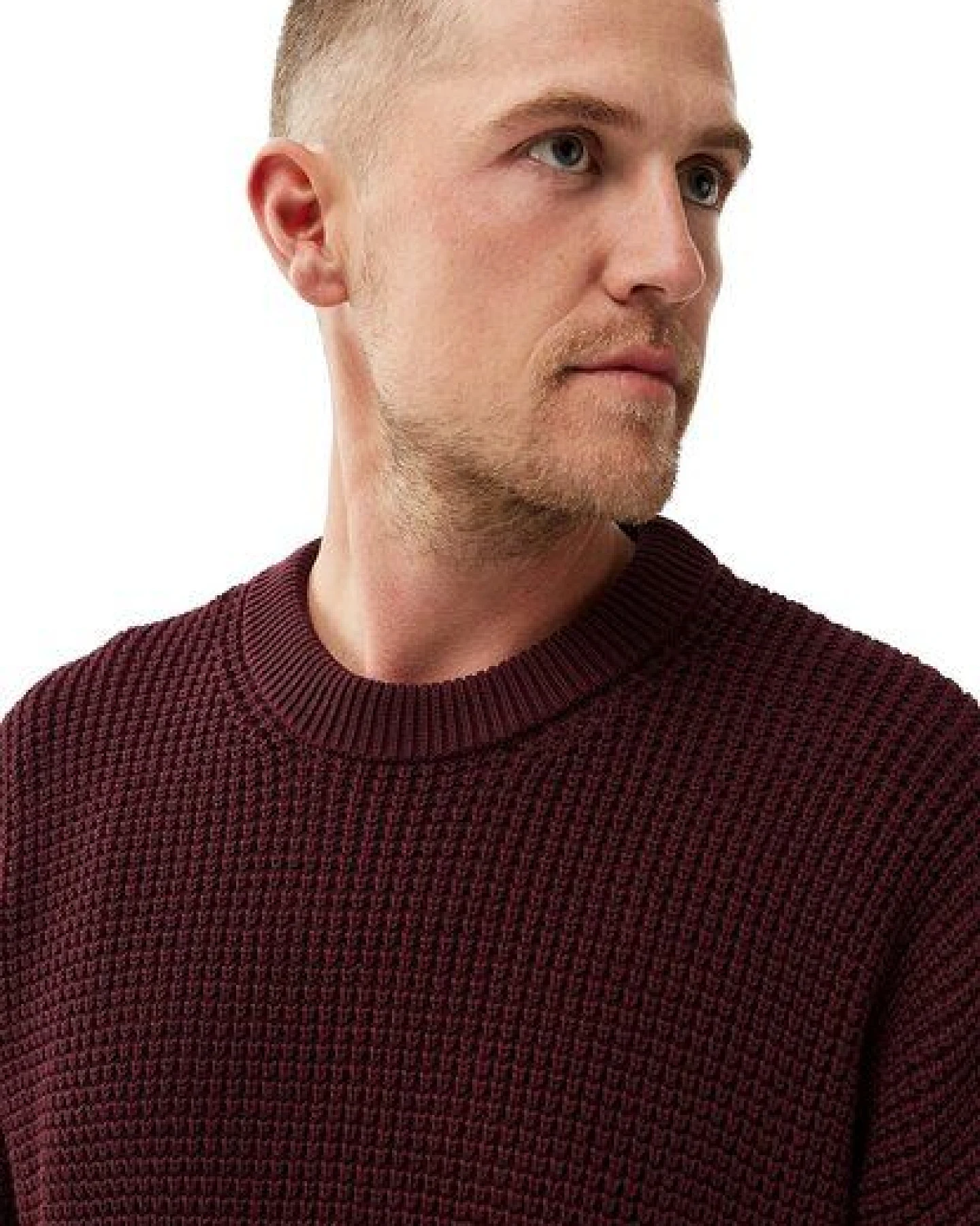 Honesty Rules Boxy Waffle Knitter Pullover – Ansicht 3
