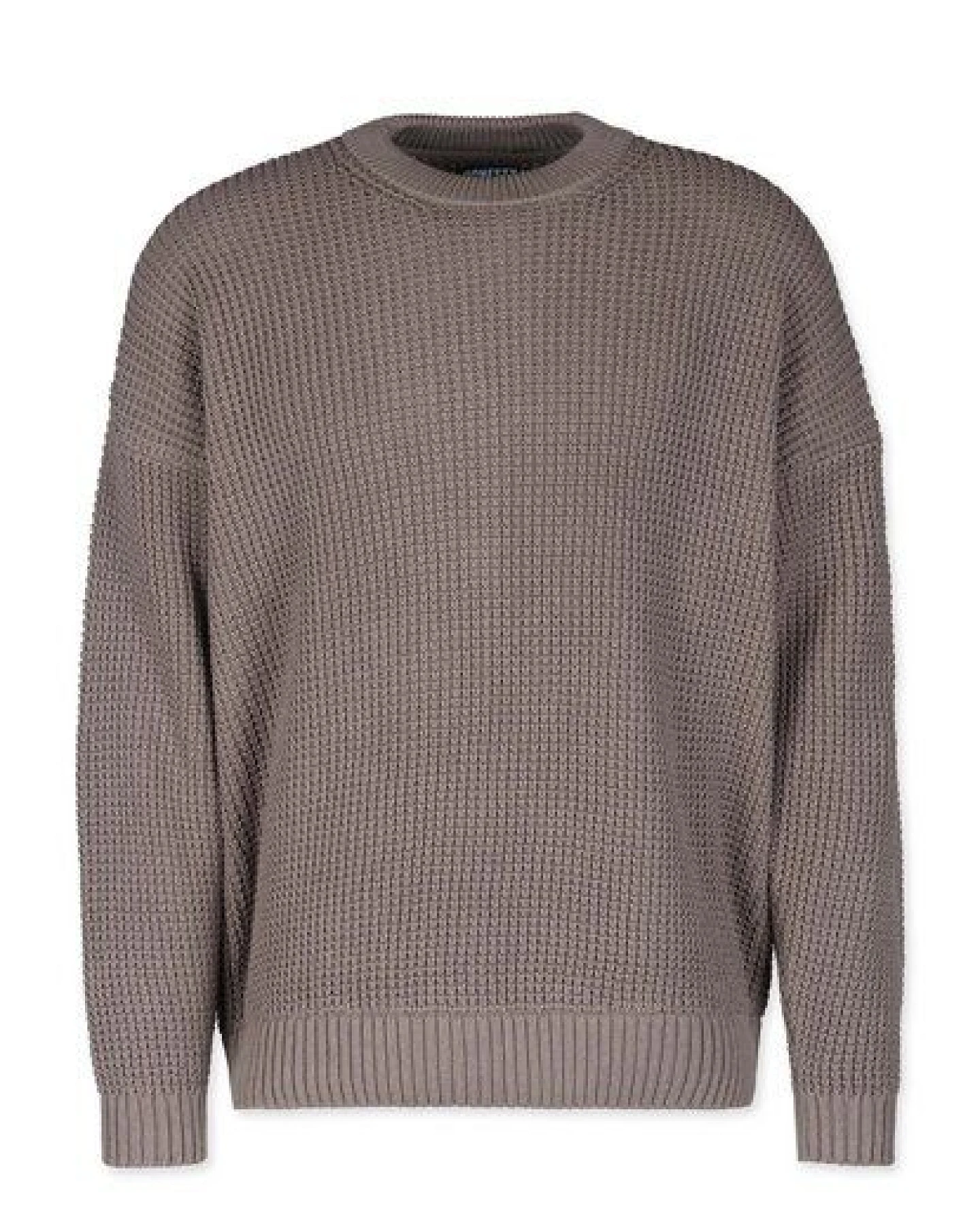 Honesty Rules Boxy Waffle Knitter Pullover – Ansicht 2