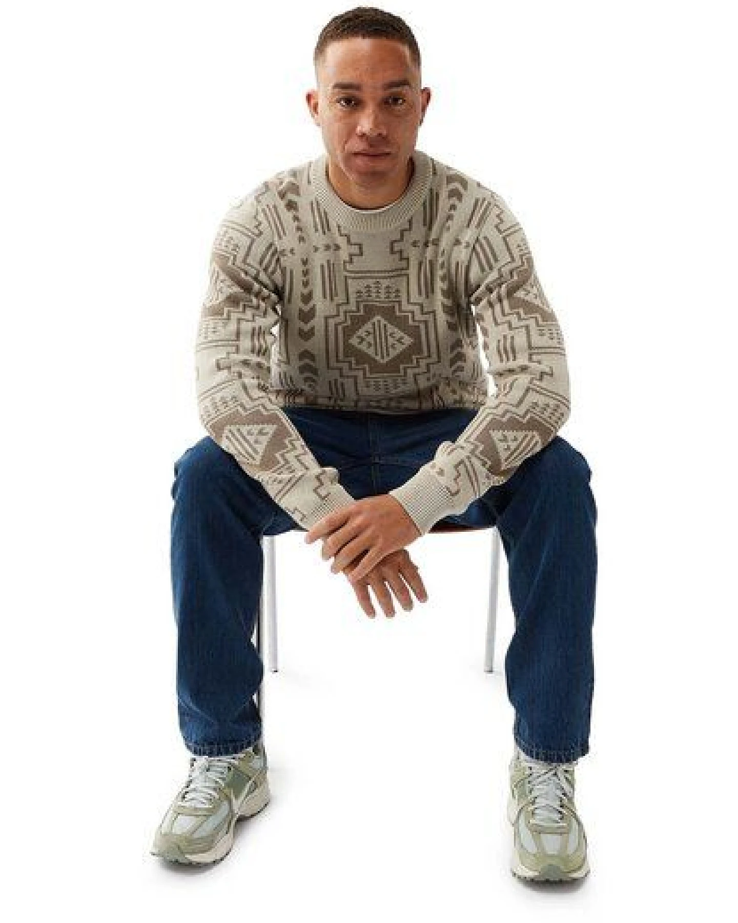 Honesty Rules Jacquard Knitter II Pullover – Ansicht 3