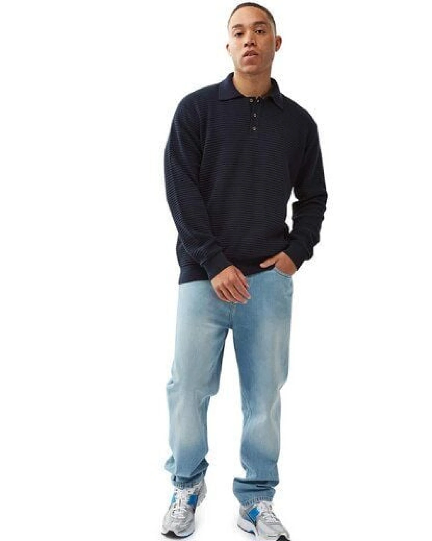 Honesty Rules Polo Knitter Pullover – Ansicht 3