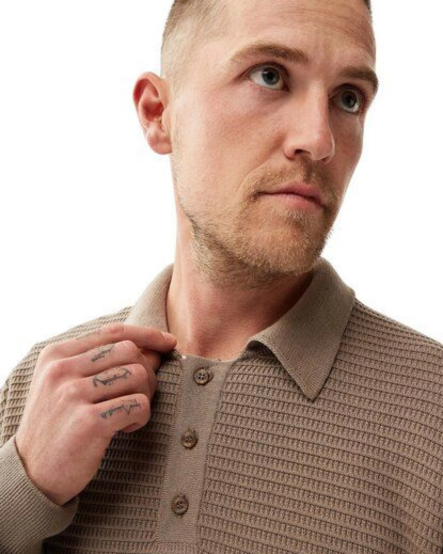 Honesty Rules Polo Knitter Pullover – Ansicht 2